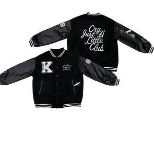 Kacey Musgraves Cry Just a little club black and white varsity jacket